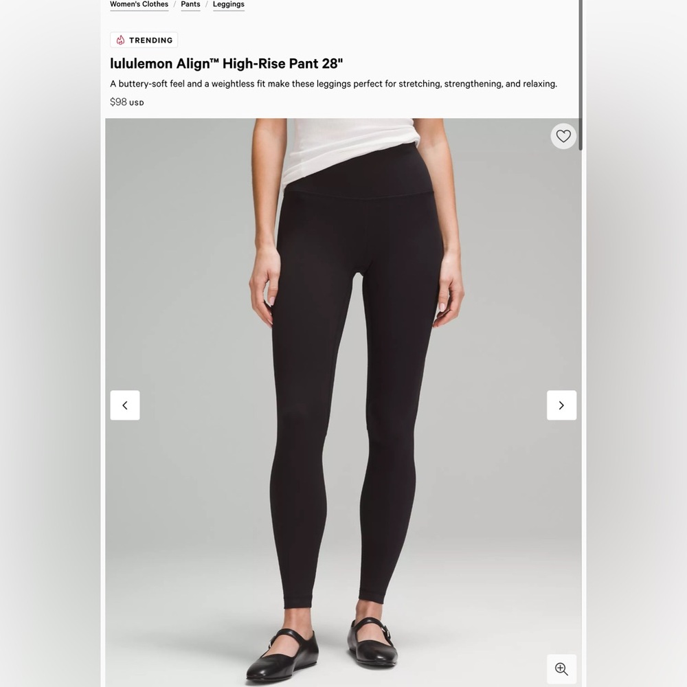 Lululemon Align Leggings 28 Length